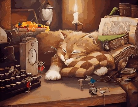 Художник Александр Маскаев кот Кузьма