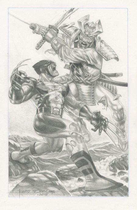 Росомаха против серебряного самурая