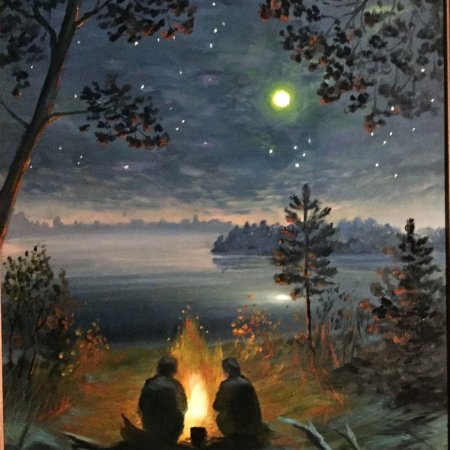 Картина костер