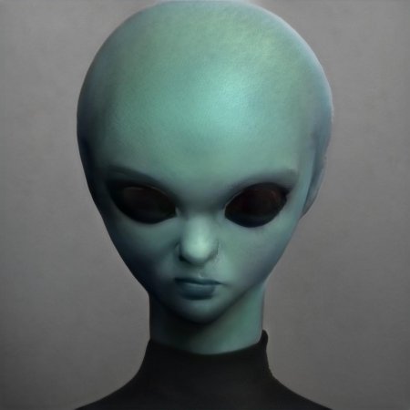 Инопланетянин с узкими глазами