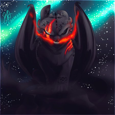 Демон ночная фурия дракон