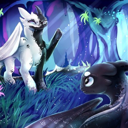 Дракона Беззубика и дневной фурии