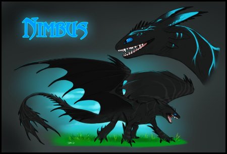 Синяя фурия дракон Нимбус