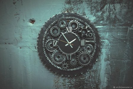 Часы стимпанк настенные