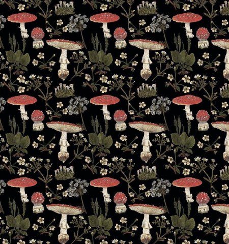 Ткань мухоморы принт