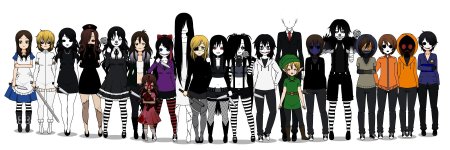 Крипипаста рост персонажей 1.