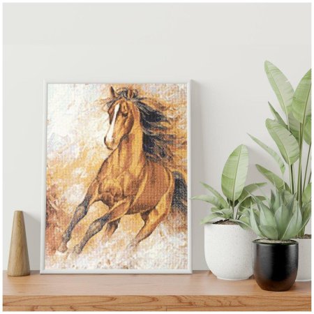 Алмазная мозаика лошадь