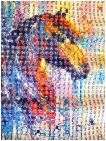 Мозаика конь