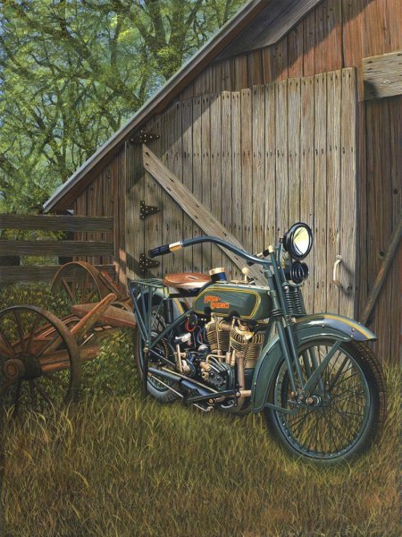 Харлей Дэвидсон мотоциклы арт