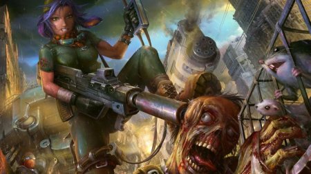 Постапокалипсис арт девушки