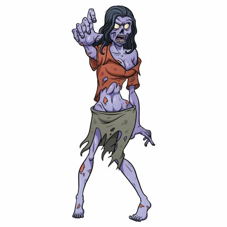 Нарисованные зомби девушки