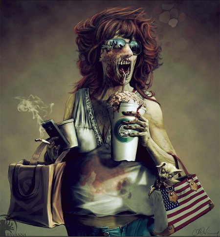 Общество потребления карикатуры