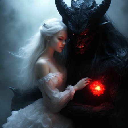 Демон и девушка
