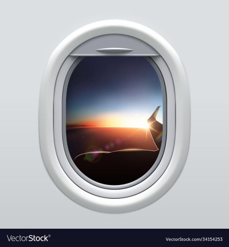 Окно самолета снаружи