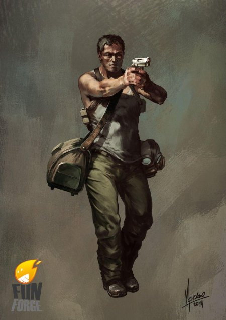 Выживший в зомби АПОКАЛИПСИСЕ арт