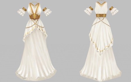 Девушка в греческом платье арт