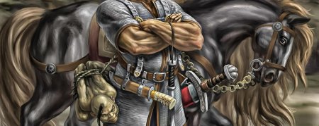 Богатырь на лошади