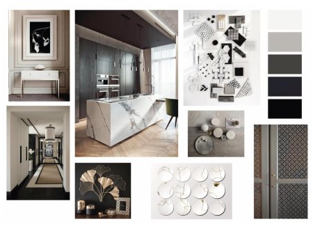 Мудборд стиль интерьера Готика