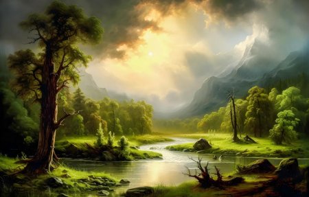 Нейросеть пейзаж