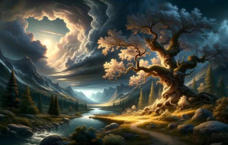 Картина дуб