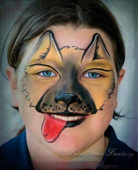 Грим собаки для детей