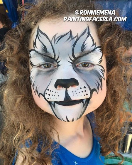 Аквагрим волк