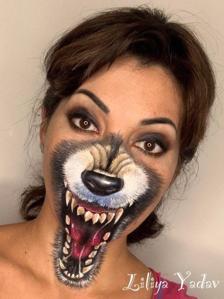 Аквагрим волк