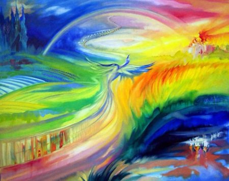 Радуга живопись
