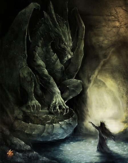 Dark Souls 1 каменный дракон