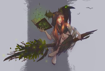 Ведьминские метлы фэнтези арт