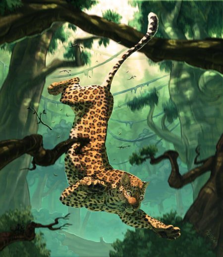 Леопард арт