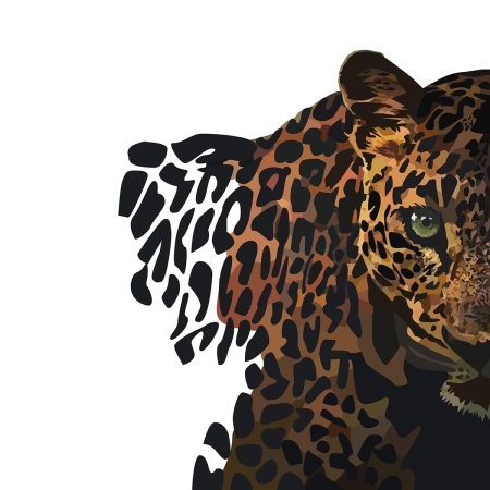Леопард паттерн вектор