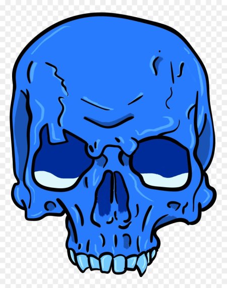 Синий череп