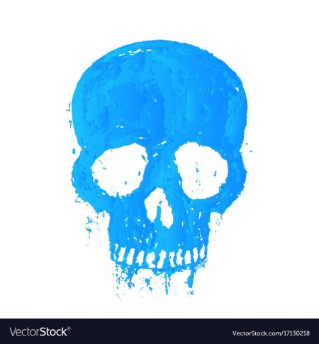 Голубой череп