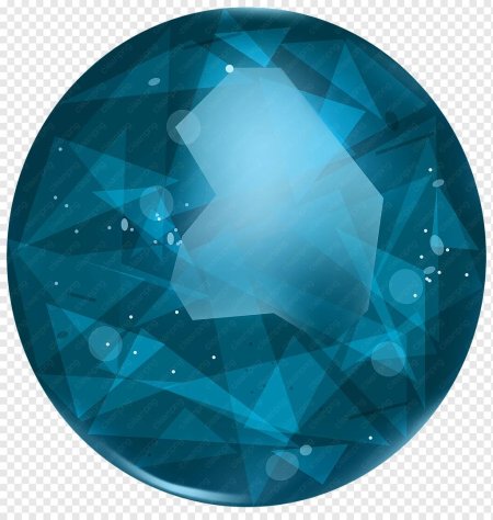 Круглый драгоценный камень