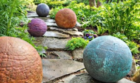 Декоративные шары для сада