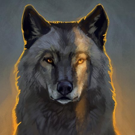 Волк арт