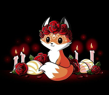 Новогодняя лиса