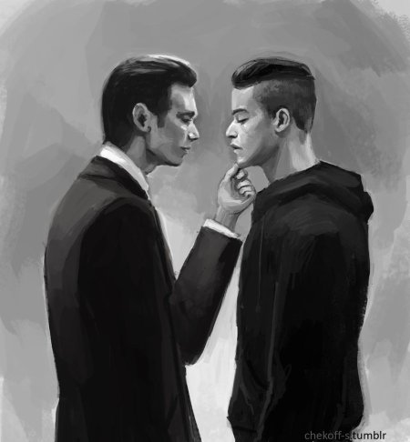 Мистер робот Эллиот и Тайрелл