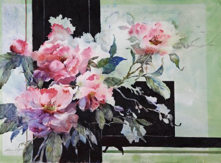 Акварель Harumi Kosugi.