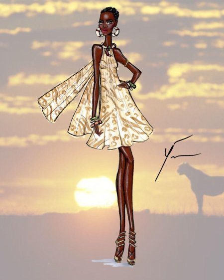 Мулатка рисунок