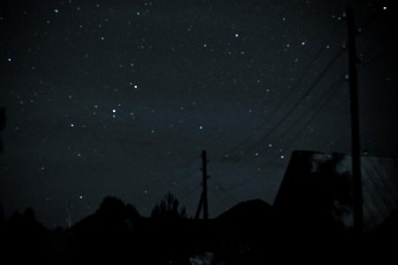 Звездное небо в деревне