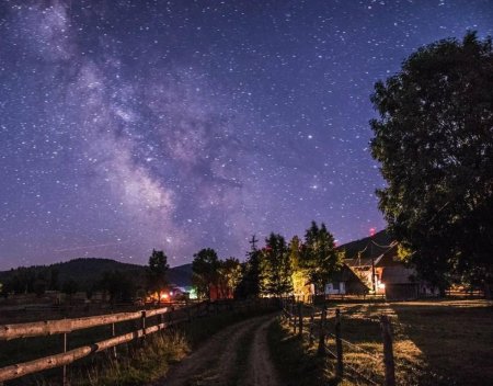 Ночное небо в деревне