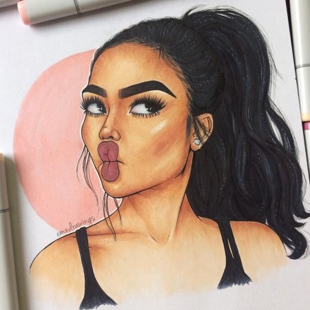 Девушка рисунок