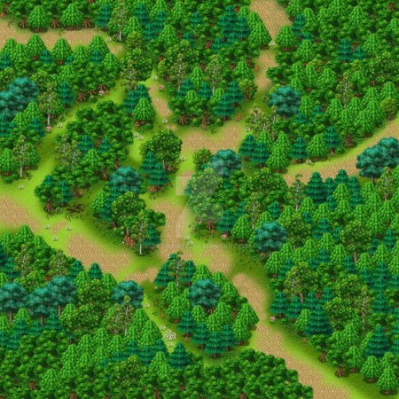 Лес вид сверху