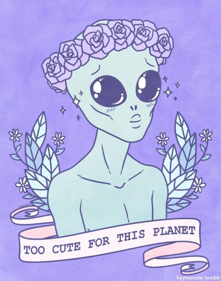 Инопланетянин рисунок для срисовки