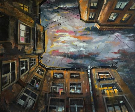 Двор-колодец Санкт-Петербург 19 век Достоевский