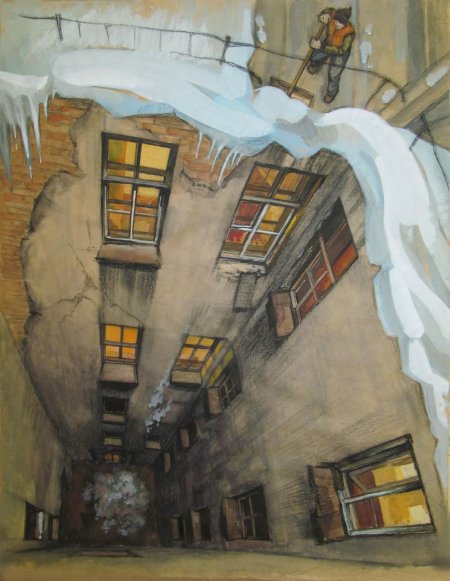 Питер двор колодец скетч