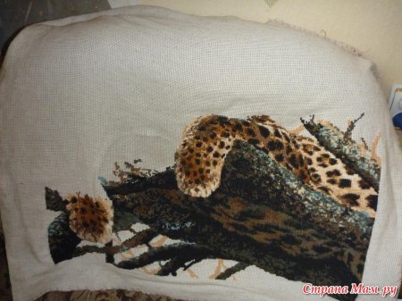 Риолис леопард вышивка