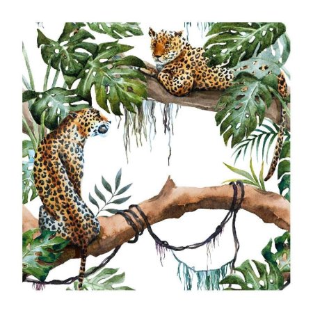 Леопард в джунглях